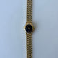 Rare Vintage Black Dial Gold Toned Womens Watch Pierre Cardin