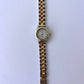 Rare Vintage Vanilla Two Toned Gold/Silver Dainty Womens Watch Wristwatch