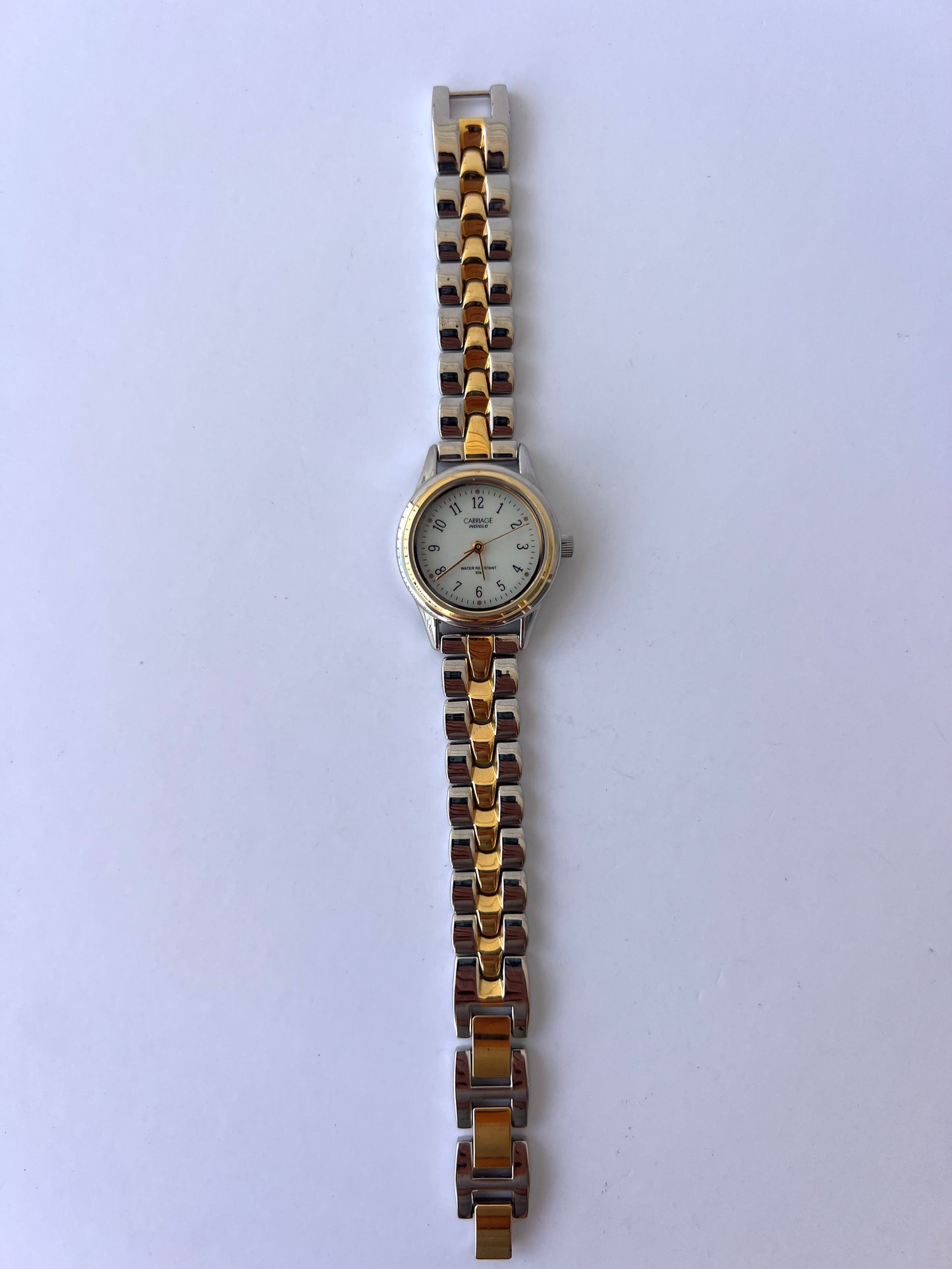 Rare Vintage Vanilla Two Toned Gold/Silver Dainty Womens Watch Wristwatch