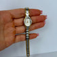 Rare Vintage Dainty Sleek Womens Watch Wristwatch Silver