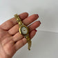 Vintage Rare Luxury *Waltham*  Round Face Gold Womens Watch