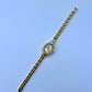 Verona Womens Oval Classic Vintage Quartz Watch Wristwatch Gold tone