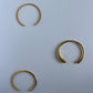 Waterproof 18k Gold Bracelet Cuff Swirl Solid