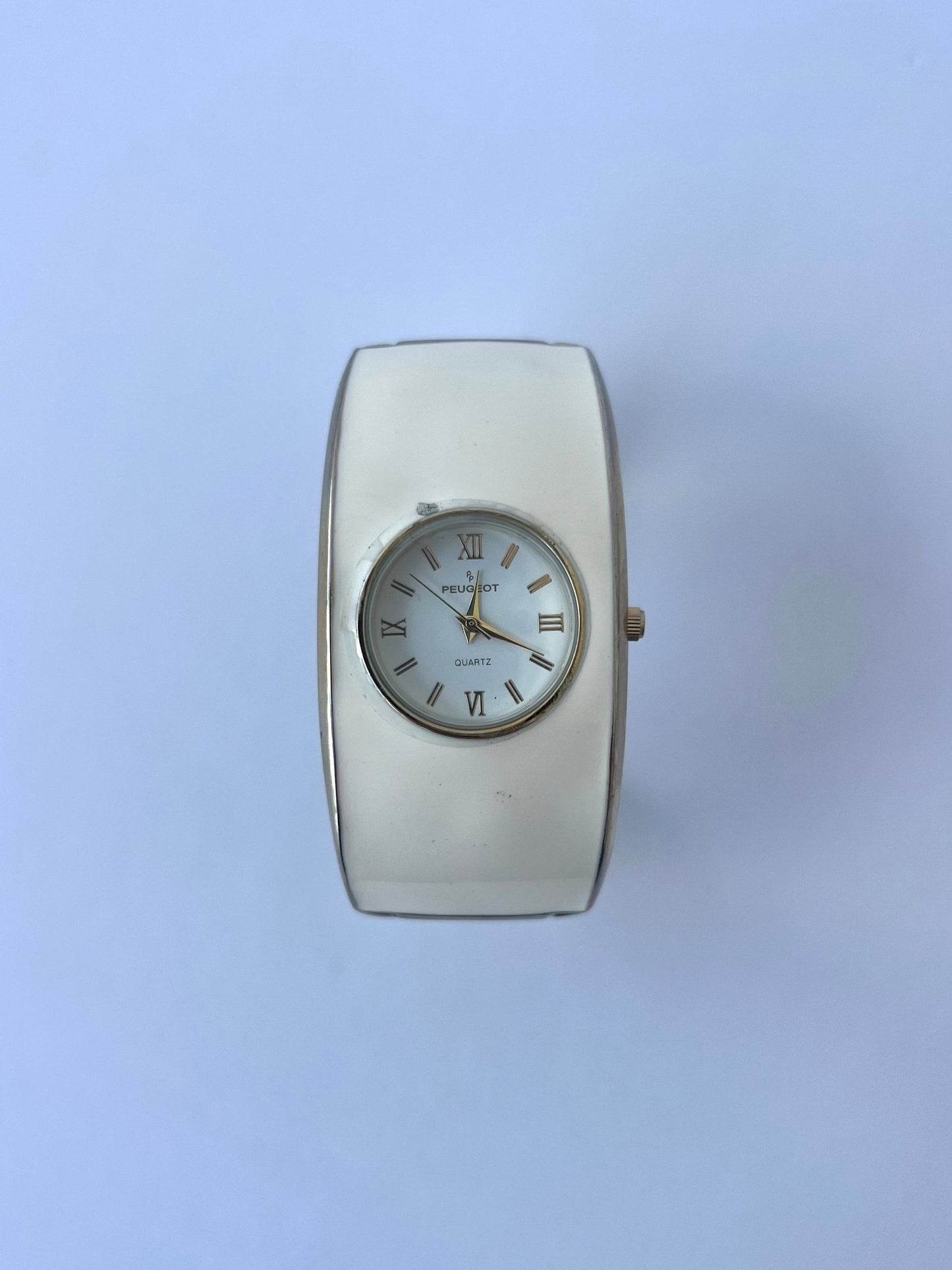 Rare Cream Statement Bracelet Watch Small Face