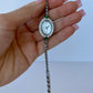 Fairy Green Womens Vintage Quartz Watch Wristwatch Silver Tone