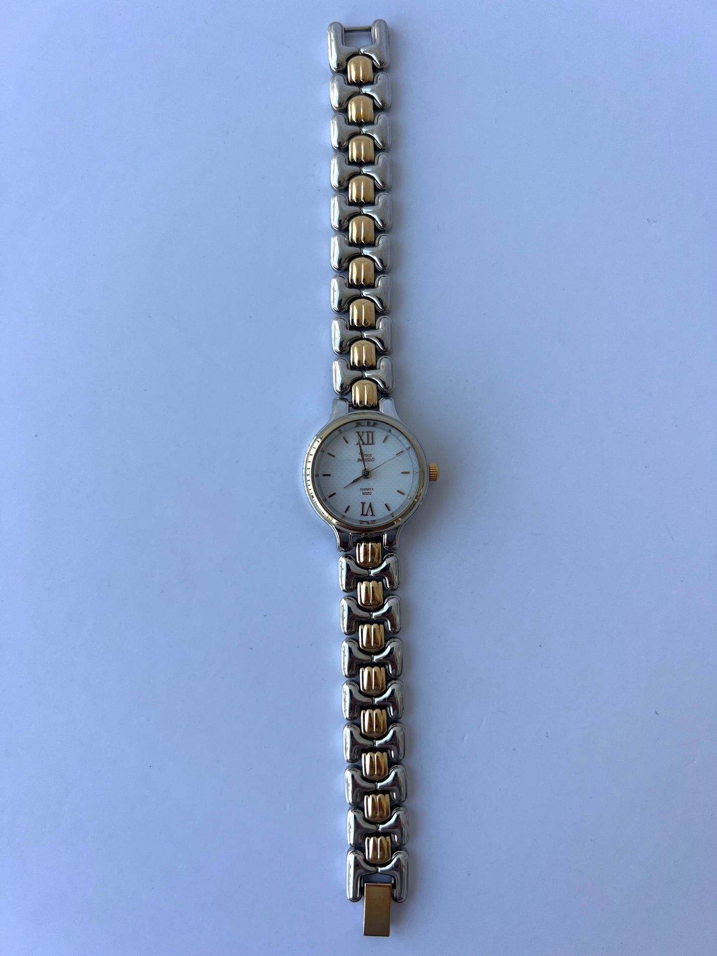 Rare Vintage Cocoa Two Toned Gold/Silver Dainty Womens Watch Wristwatch
