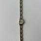 Vintage Rare Modern Round Face Womens Silver Watch