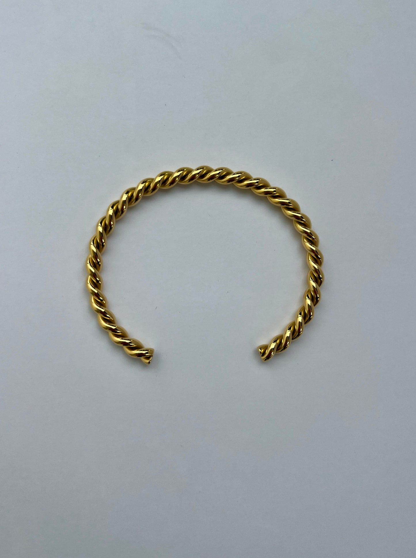 Waterproof 18k Gold Bracelet Twisted Cuff