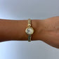 Vintage Snake Dainty Minimalist Gold Womens Watch Small Face