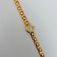 Rare Vintage Gold Toned Circle Dial Womens Watch