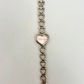 Rare Vintage Silver Heart Details with Pink Dial Womens Watch