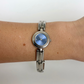 Rare Vintage Silver with Blue Dial Womens Watch