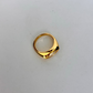 Vertical Diamond 18k Gold Ring