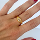 Vertical Diamond 18k Gold Ring