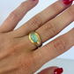 Sage Oval Two Toned Ring
