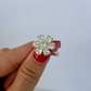 Flower Worry Ring Gold