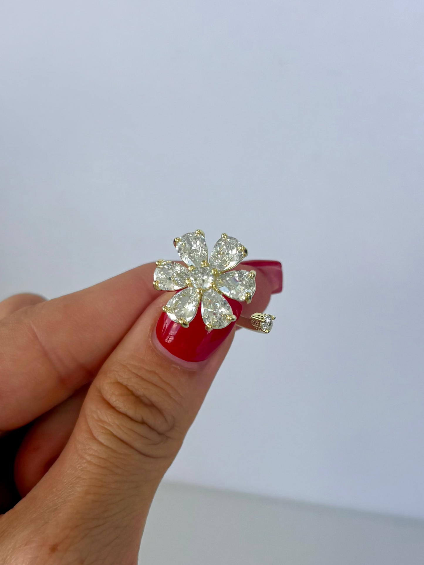 Flower Worry Ring Gold