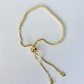 Dainty Gold Toned Tennis Bracelet
