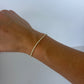 Dainty Gold Toned Tennis Bracelet
