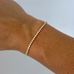 Dainty Gold Toned Tennis Bracelet