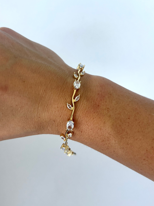 Petal Flower Gold Bracelet