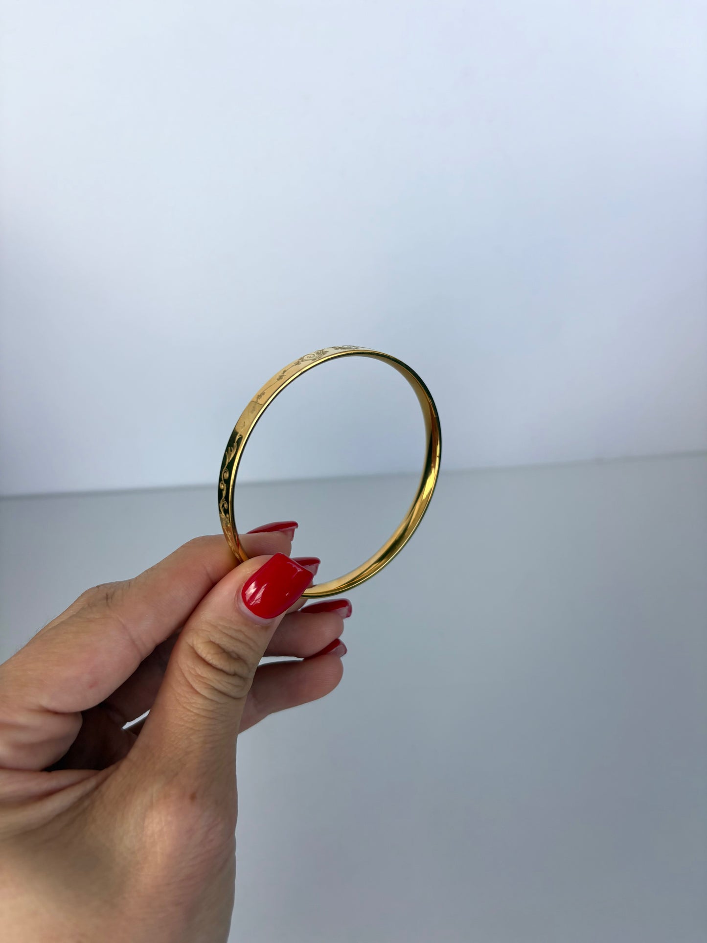 The Phoenix Gold Staple Bangle