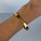 The Phoenix Gold Staple Bangle