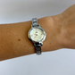 Rare Vintage Silver Toned Round Dial Womens Watch