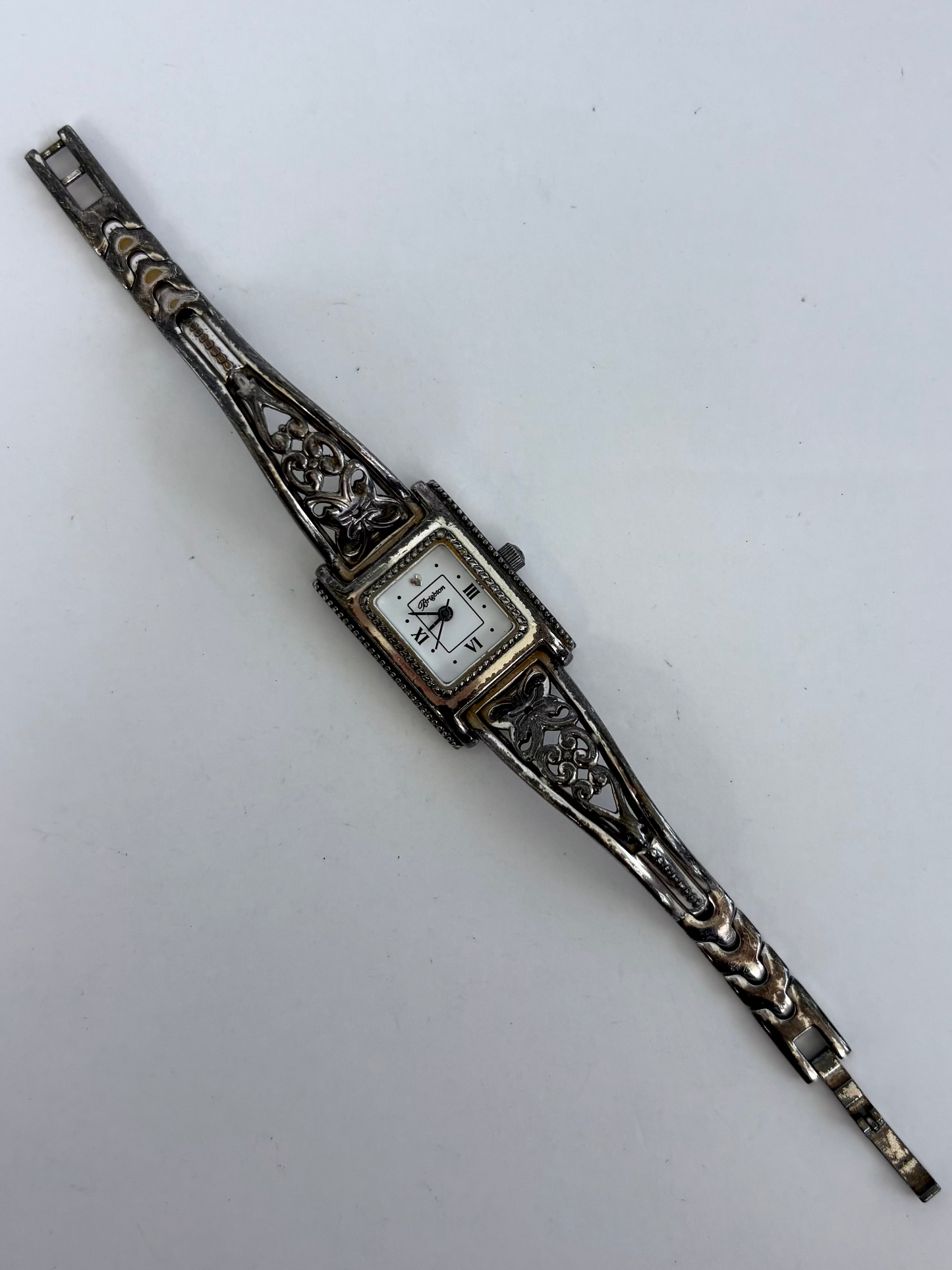Rare Vintage Silver Toned Brighton Womens Watch