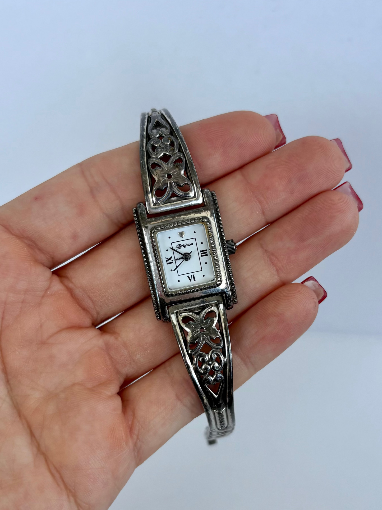 Rare Vintage Silver Toned Brighton Womens Watch