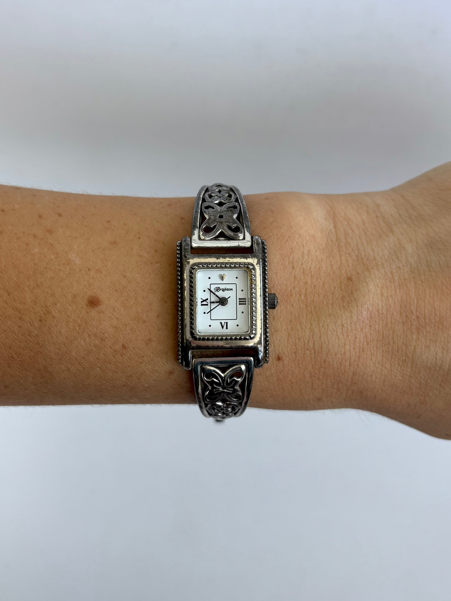 Rare Vintage Silver Toned Brighton Womens Watch