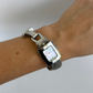 Rare Vintage Silver Toned Chic Unique Womens Watch