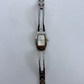 Rare Vintage Silver Rectangle Face Watch