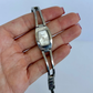 Rare Vintage Silver Rectangle Face Watch