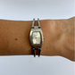 Rare Vintage Silver Rectangle Face Watch