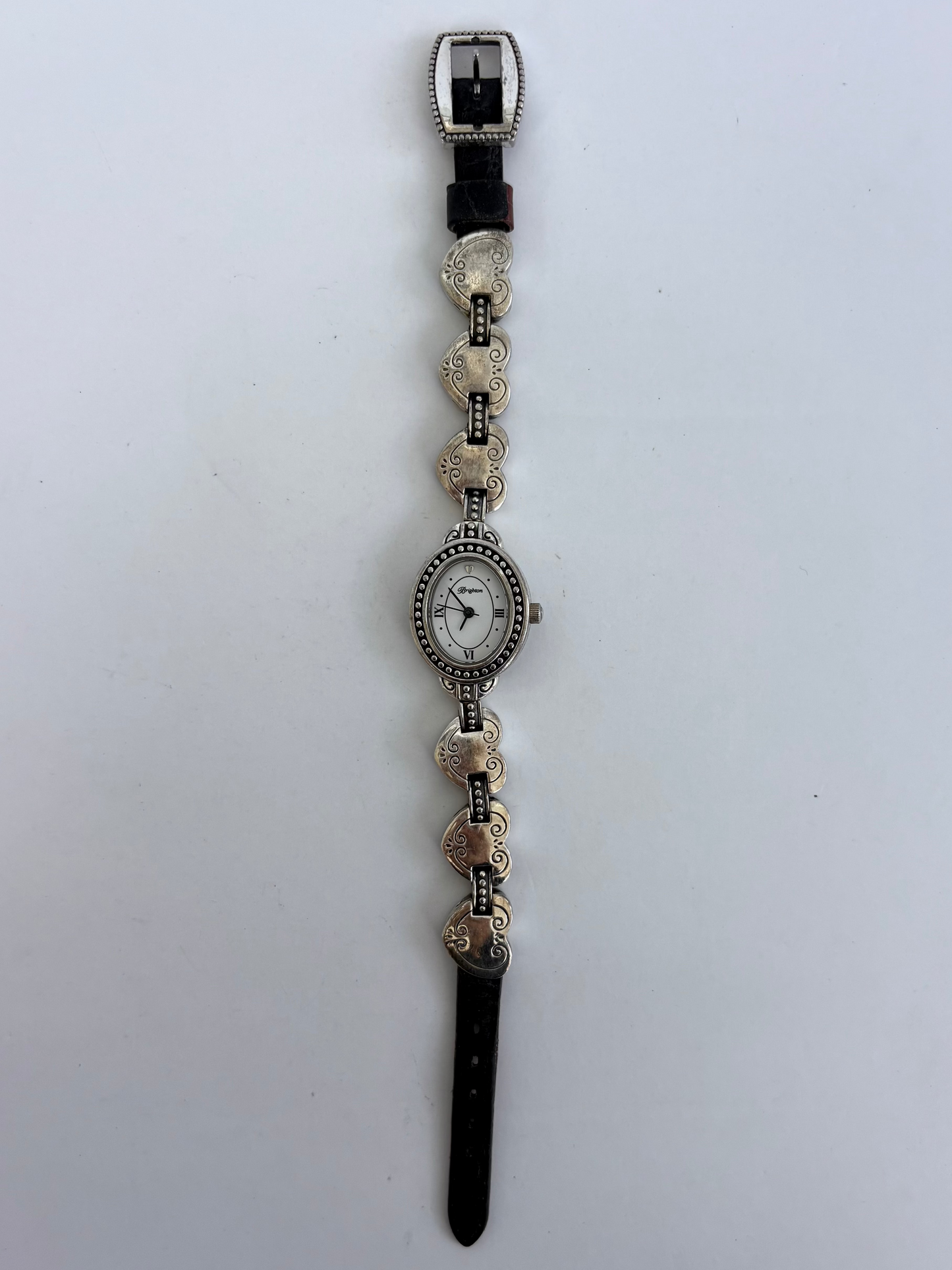 Rare Vintage Silver Round Face Brighton Watch
