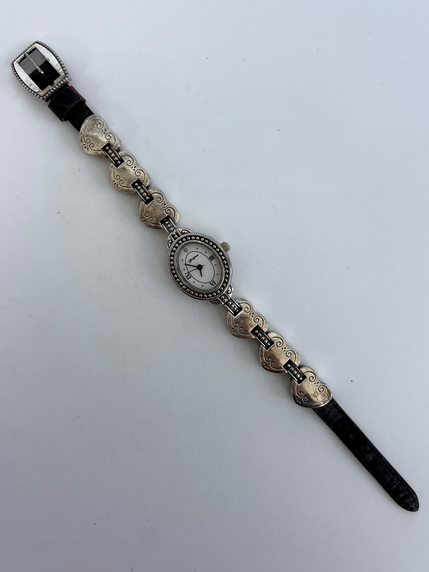 Rare Vintage Silver Round Face Brighton Watch