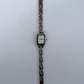 Rare Vintage Rectangle Dial Silver Womens Watch