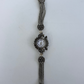 Rare Vintage Black Details Silver Womens Watch