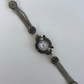 Rare Vintage Black Details Silver Womens Watch