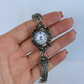 Rare Vintage Black Details Silver Womens Watch