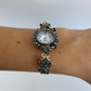 Rare Vintage Black Details Silver Womens Watch