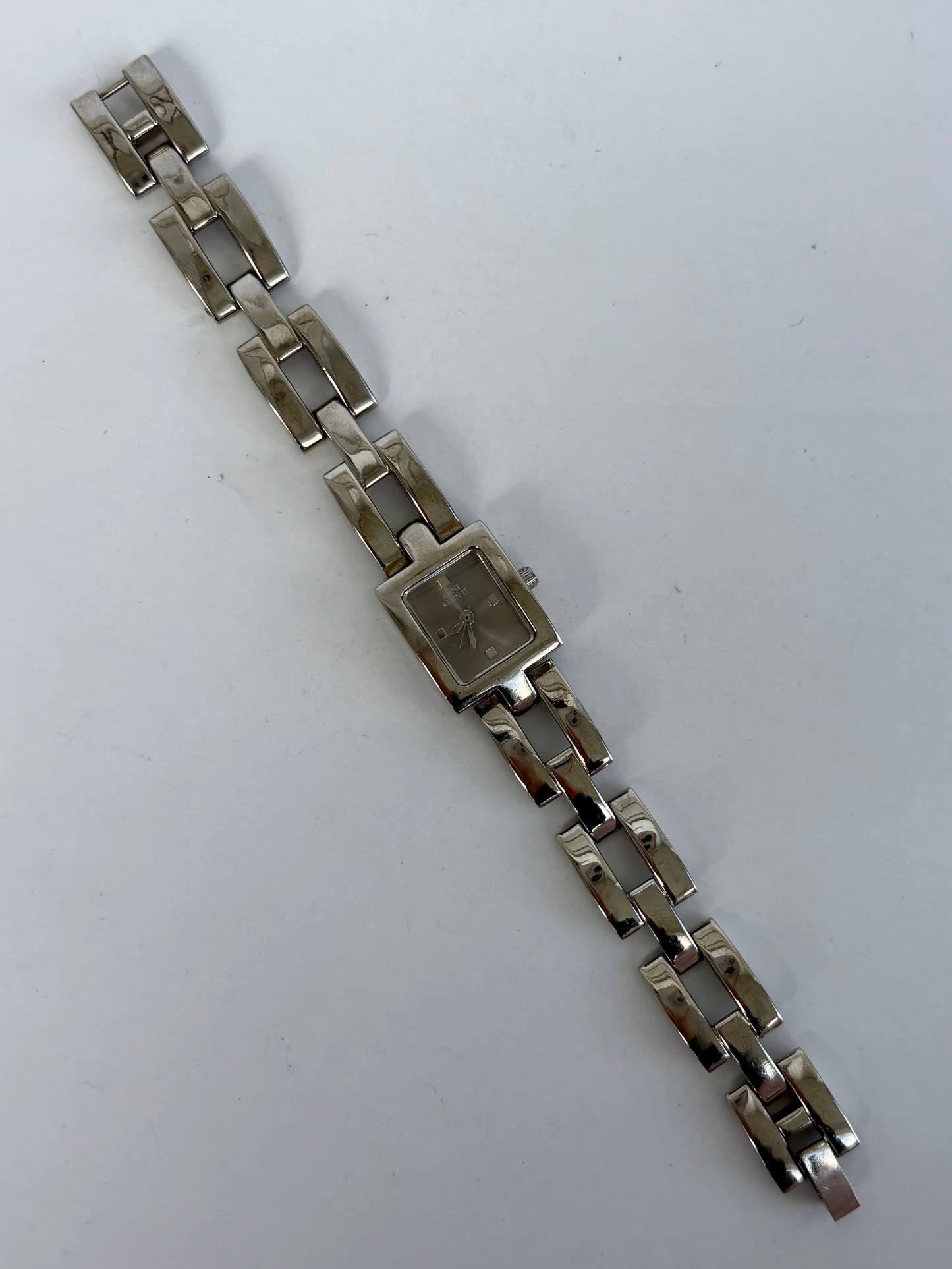 Rare Vintage Grey Dial Silver Watch