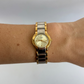 Rare Vintage Round Dial Two Toned Watch