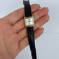 Rare Vintage Guess Black Leather Womens Watch