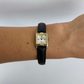 Rare Vintage Guess Black Leather Womens Watch