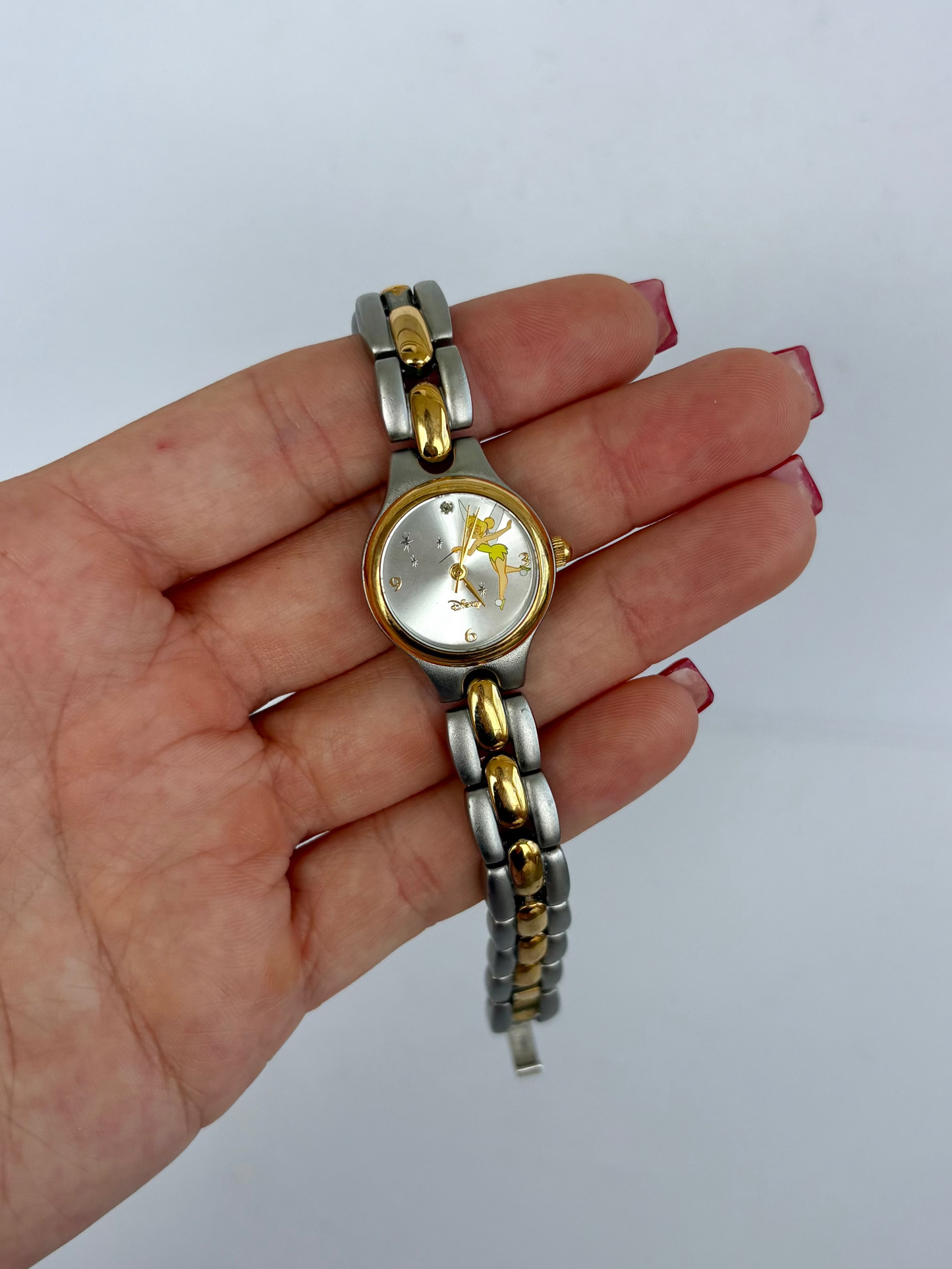Rare Vintage Tinker Bell Two Toned Womens Watch
