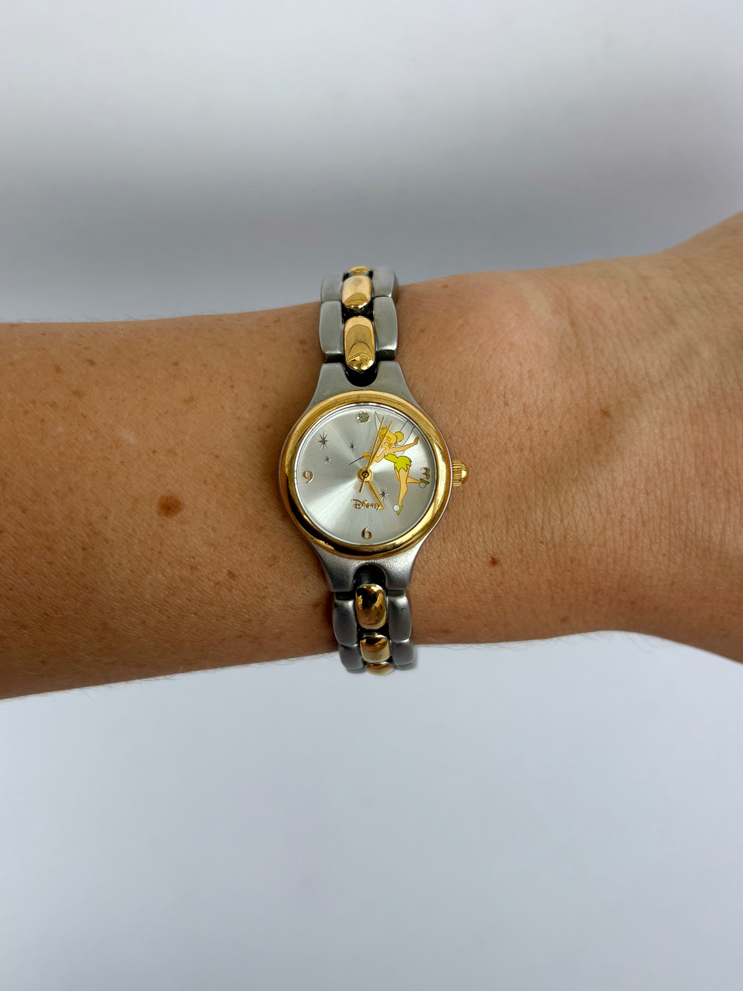 Rare Vintage Tinker Bell Two Toned Womens Watch