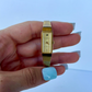 Rare Vintage Gold Toned Sleek Tiny Face Womens Watch