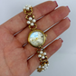 Vintage Inspired Pearl Detail Gold Womens Watch